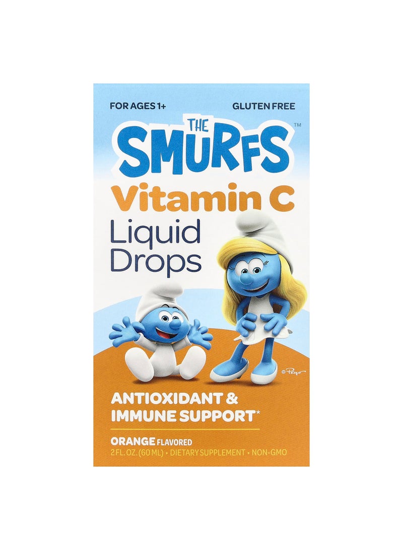 Vitamin C Liquid Drops, Ages 1+, Orange, 2 fl oz (60 ml)